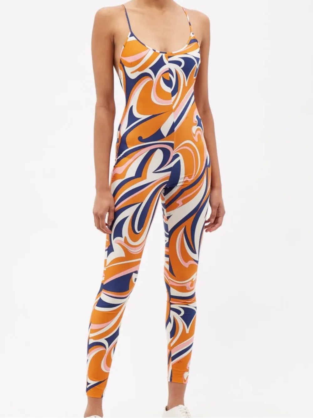Emilio Pucci Vortici-Print Jersey Jumpsuit - XL